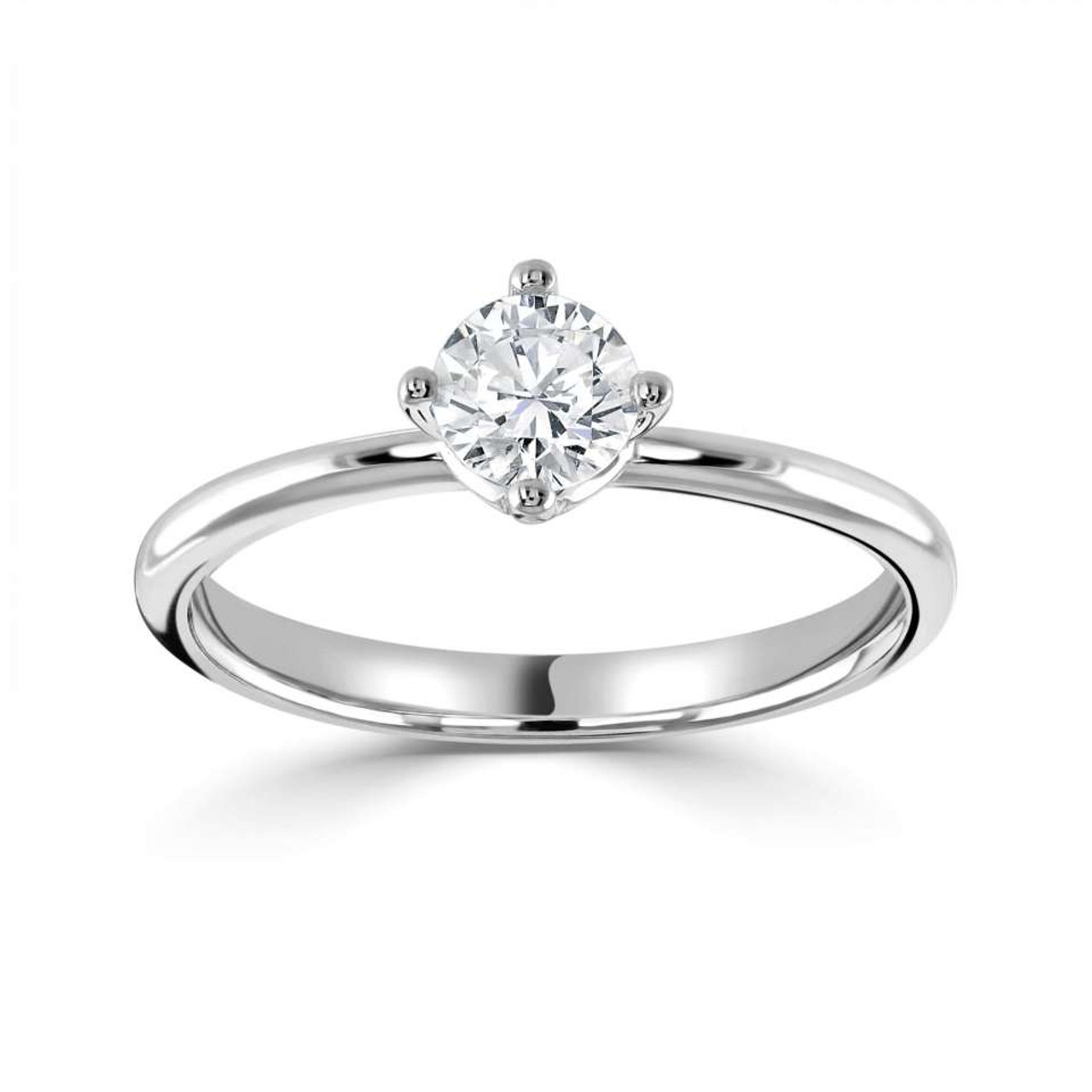 Pear Diamond Solitaire Engagement Ring for Women Crafted in Platinum J –  Jewelove.US